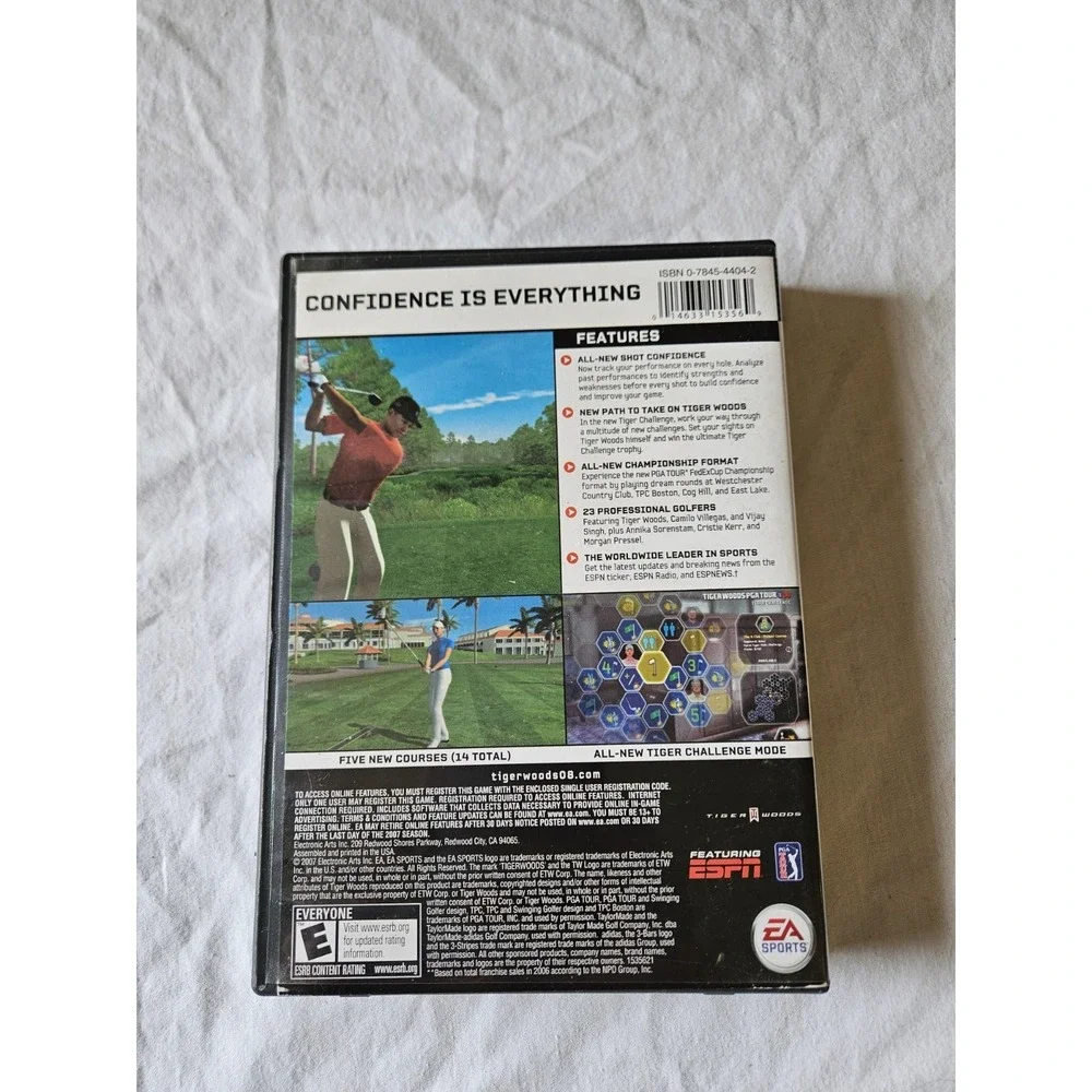 Tiger Woods PGA Tour 08 PC DVD-ROM Golf Game EA Sports Complete Case